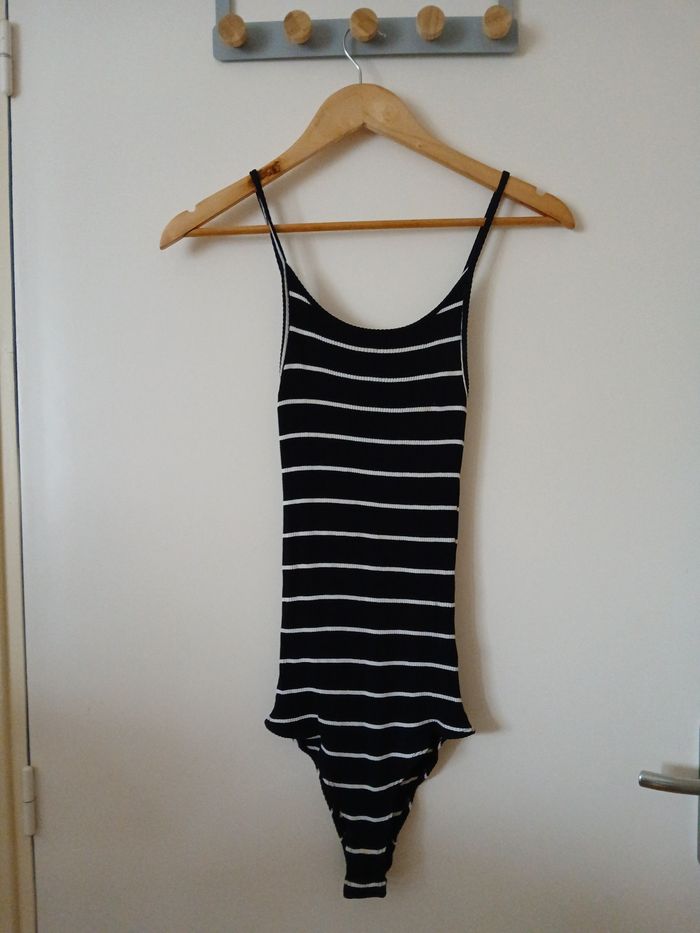 Body à rayures côtelé femme - Jennyfer