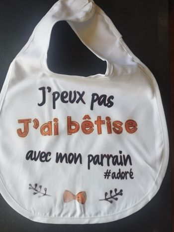 Bavoir parrain.