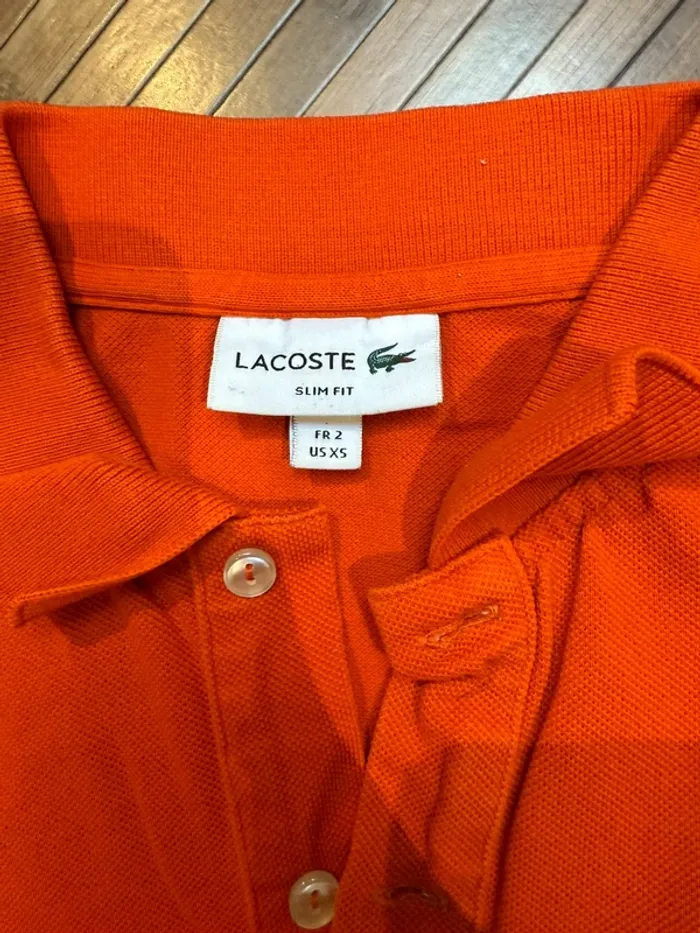 Polo slim fit Taille 2 Orange - photo numéro 3