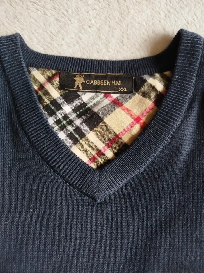 Pull homme col V Cabbeen H.M - photo numéro 2
