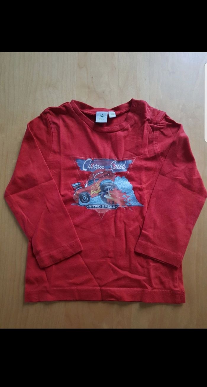 T-shirt manches longues Cars enfant garçon 18 mois