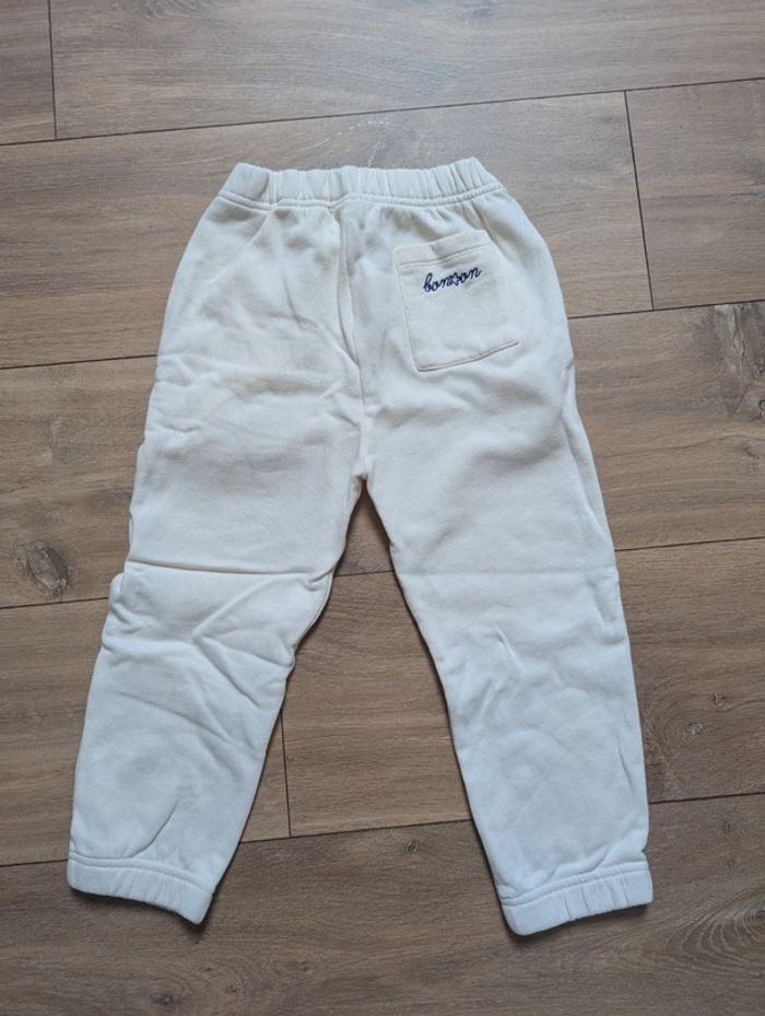 Superbe pantalon de jogging blanc bonton 4 ans