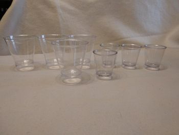 8 verrines en plastique