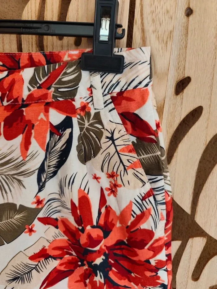 Short à revers imprimé fleuri T 40 Esmara - photo numéro 4