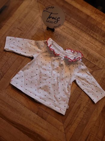 Tee shirt cœur obaidi 3mois