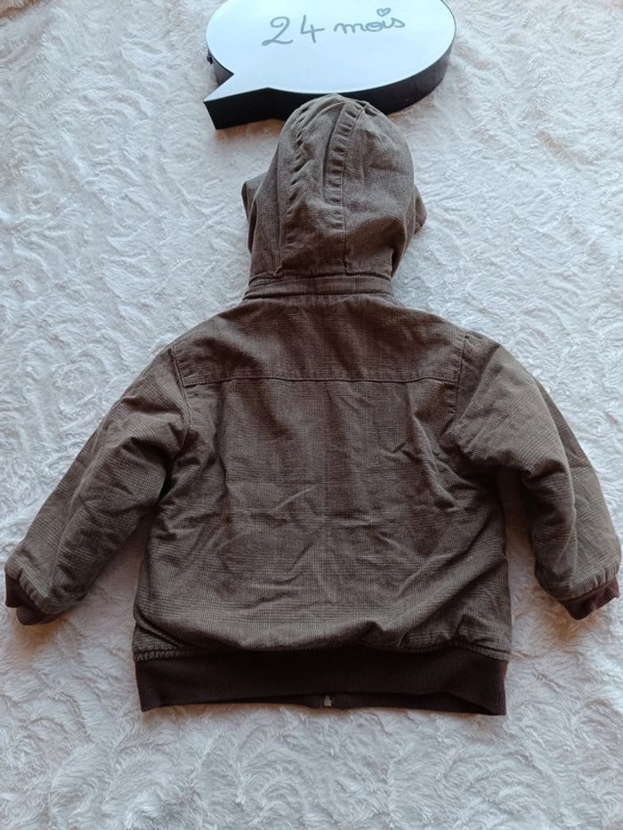 Manteau blouson zippé hiver avec capuche amovible Garçon 24 mois La compagnie des petits - photo numéro 11