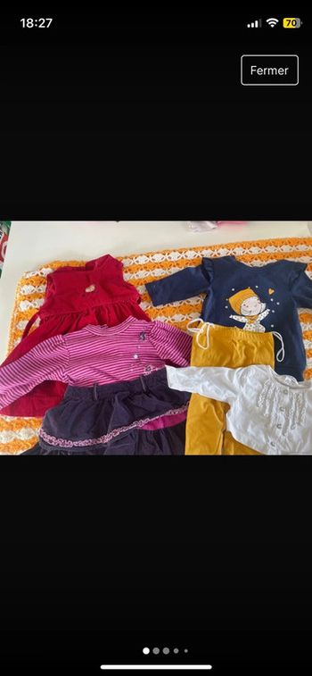 Lot vêtements 6 mois fille