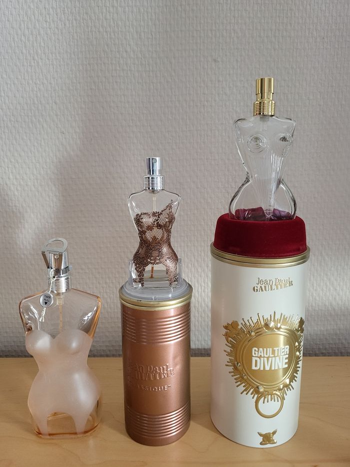 Lot de flacons parfum vides jean Paul gaultier