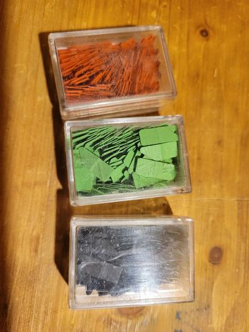 Neuves 3 boites de 40 050 onglets de signalisation non indexés trieur Val-rex sous blister