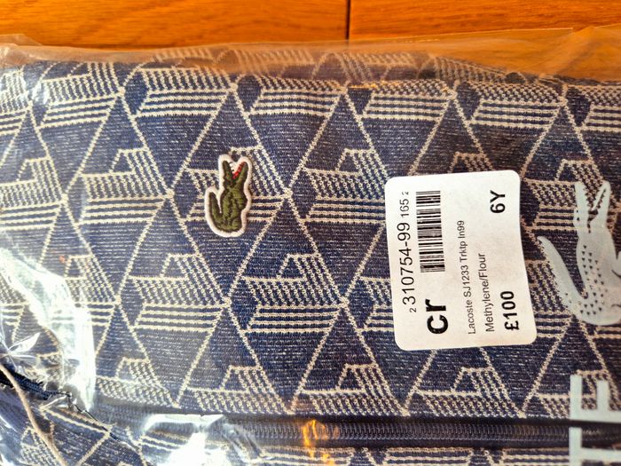 Veste Enfant "Lacoste" Monogramme Taille 6 ans neuf sous blister 100 % coton organique. - photo numéro 3