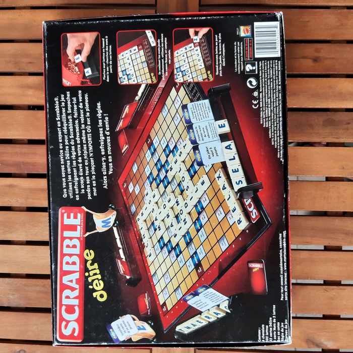 Scrabble Délire Mattel édition spéciale complet cartes plateau sac lettres - photo numéro 2