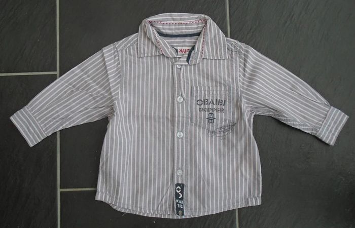 Adorable chemise garçon 6 mois (67 cm) Obaïbi