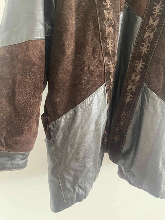 Blouson / Manteau en cuir mixte - photo numéro 4