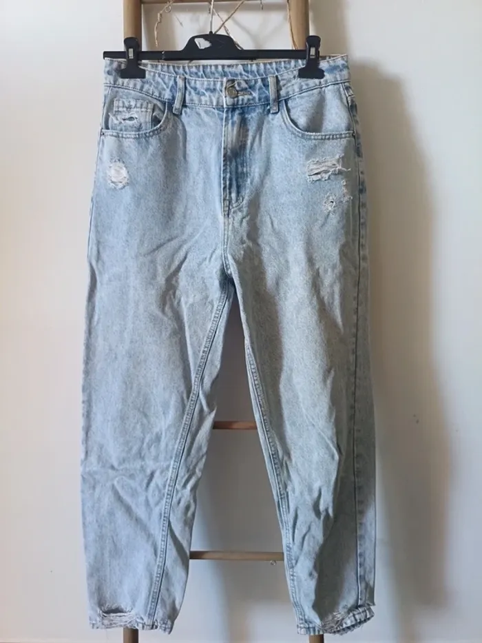 Jean boyfriend ample troué
