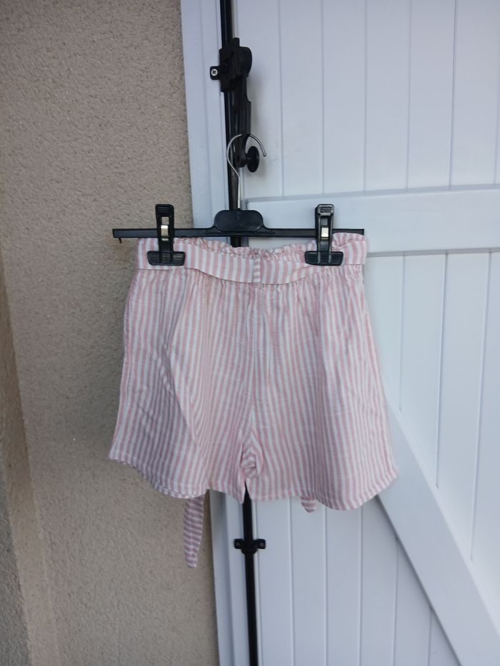 Short rayé filles tissaia taille 12 ans - photo numéro 2