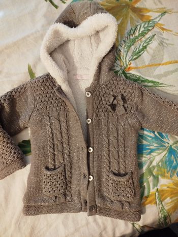 Gilet chaud fille 3 ans