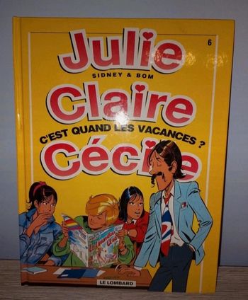 Bande dessinée Julie Claire et Cécile c’est quand les vacances
