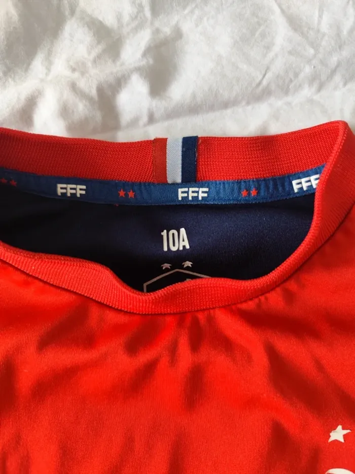 Maillot foot équipe de France 10ans - photo numéro 2