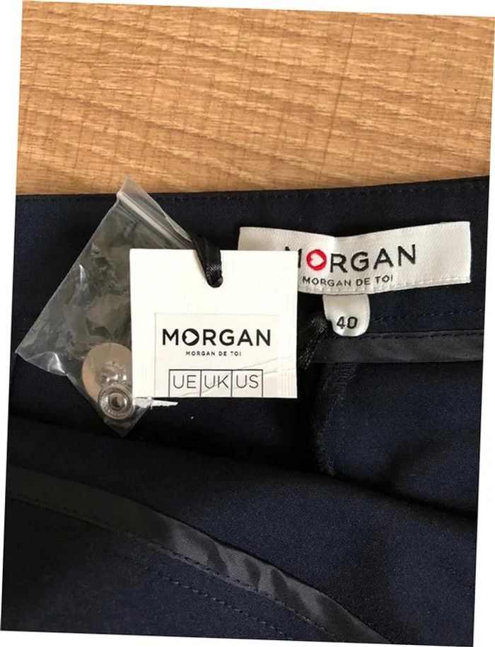 Jupe bleue marine neuve Morgan taille 40 (taille petit) - photo numéro 15