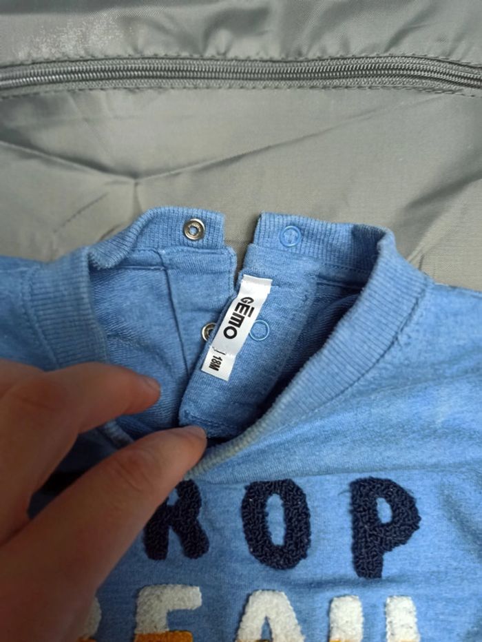 Pull Gémo bleu 18 mois - photo numéro 2