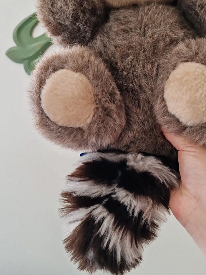 Peluche raton laveur ajena vintage - photo numéro 4