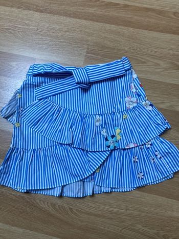 Jupe rayée bleue. Zara girls.