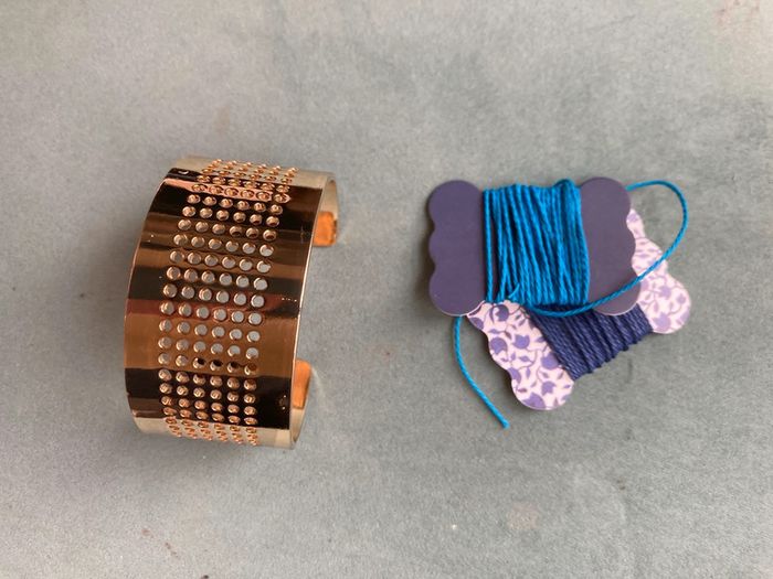 Bracelet jonc manchette doré DIY My little box - photo numéro 4