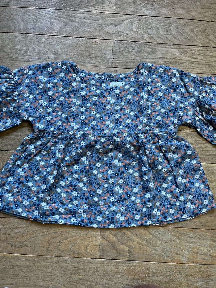 Blouse bleue Petit Bateau 6 ans neuve - photo numéro 3