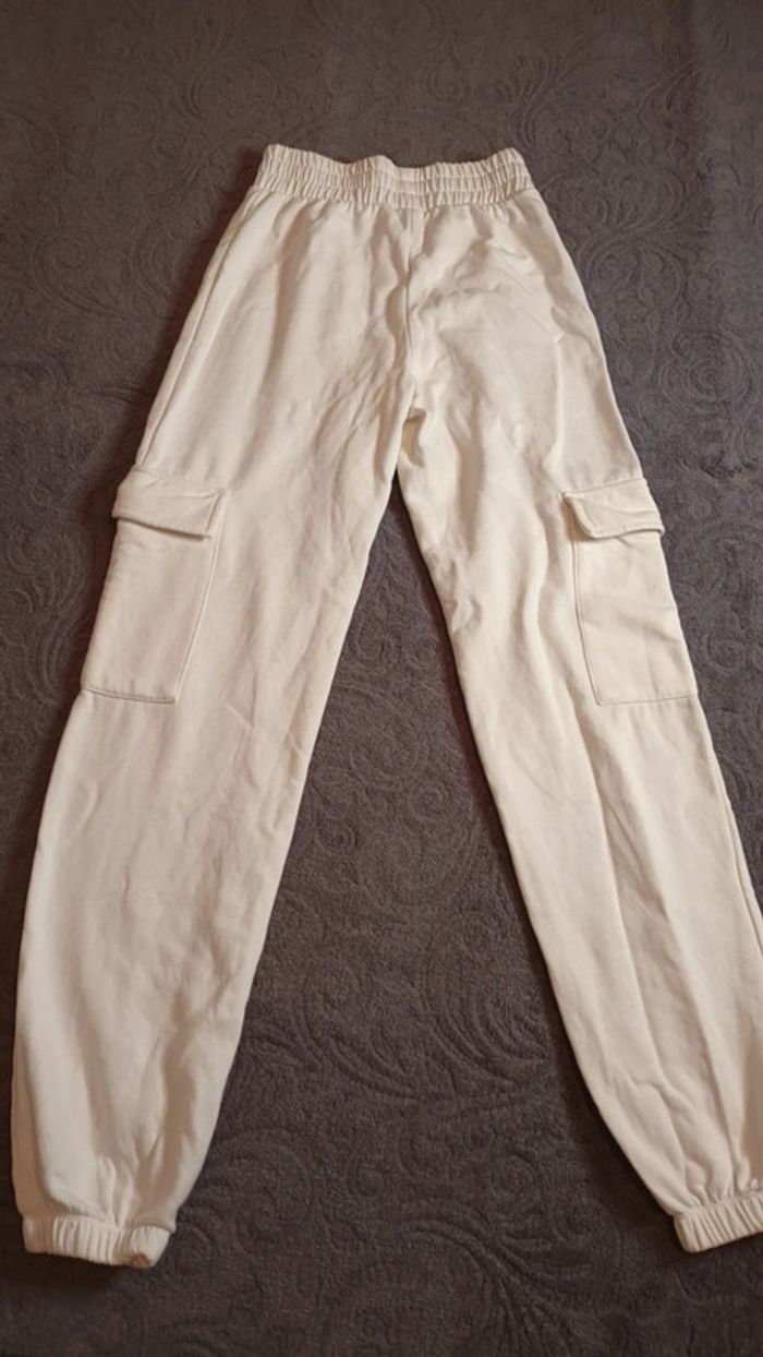 Pantalon de jogging blanc sport femme taille S 36 - photo numéro 5