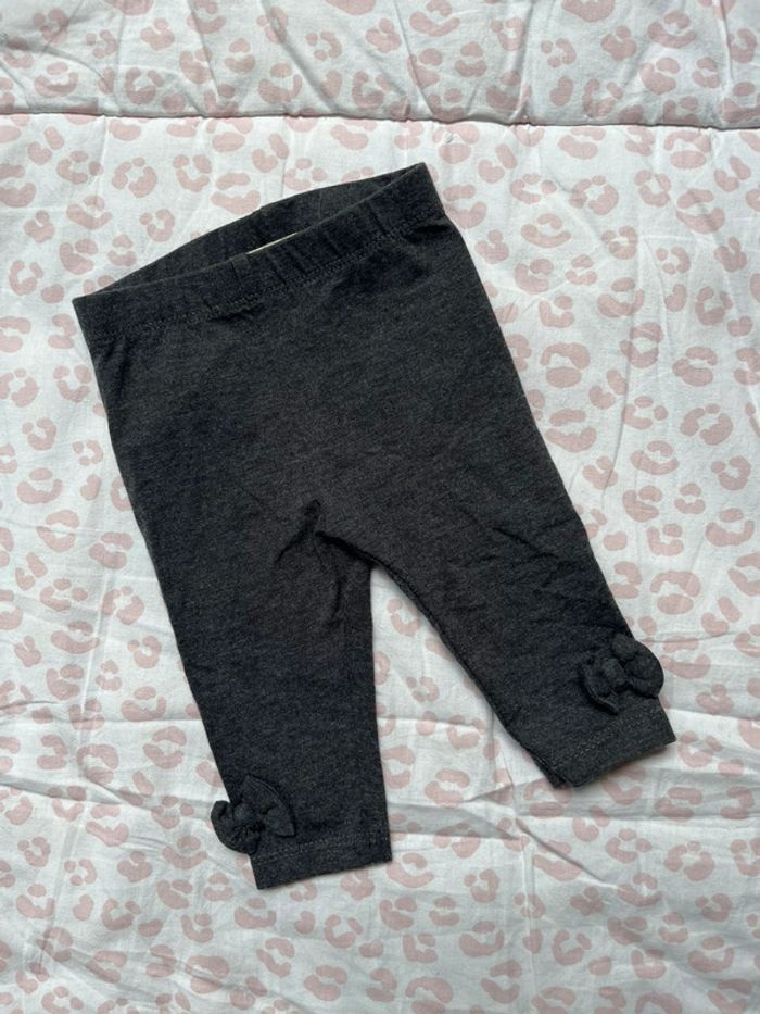 Legging bébé fille gris Du pareil au même 3 mois