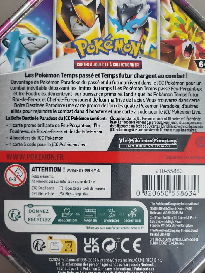 Arset pokebox pokemon Destinées Paradoxe scellé Fr - photo numéro 3