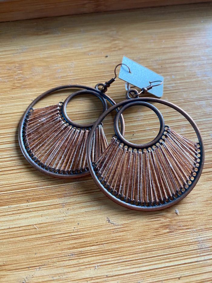 Magnifiques boucles d’oreilles bohèmes - photo numéro 4
