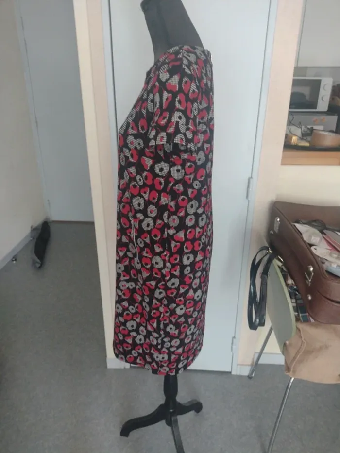 Robe midi imprimée florale Armand Thierry – Taille 42 - photo numéro 4