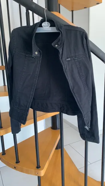 Veste en jean noir
