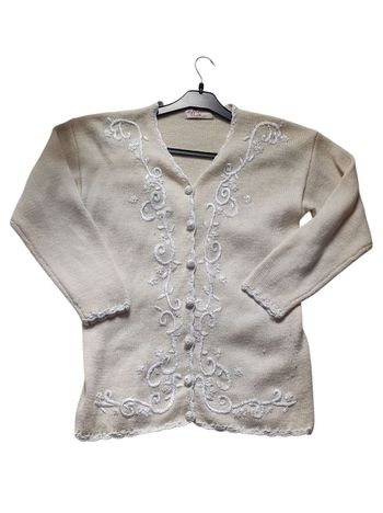 Cardigan vintage brodée taille unique