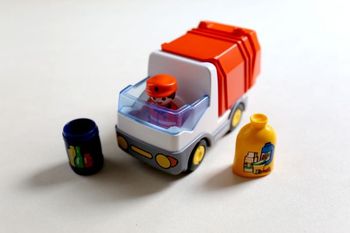 Camion poubelle Playmobil 1.2.3 (référence 6774)
