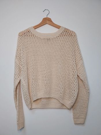 Pull beige en maille légère