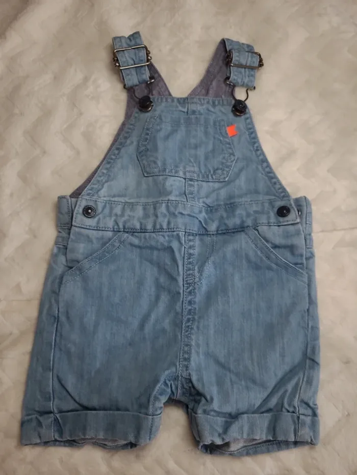 👶Salopette short Cadet Rousselle taille 6mois👶