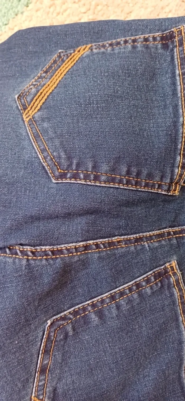 Lot 2 jeans: 1 skinny et 1 tregging fille taille 14 ans tape à l'œil - photo numéro 6