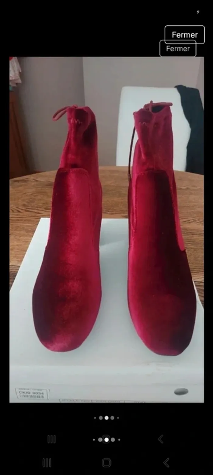 Bottine I Love Shoes Burgundy taille 39 Neuve - photo numéro 6