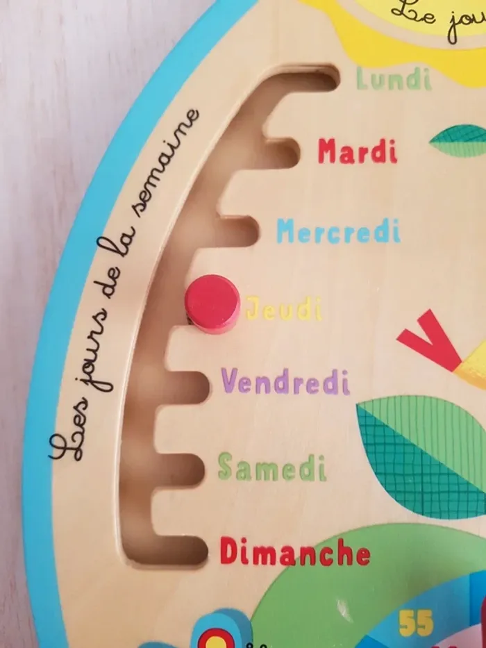 La roue du temps, tableau en bois Janod - photo numéro 4