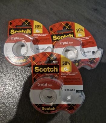 3 rubans adhesifs crystal tape