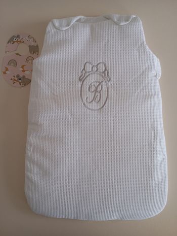 Gigoteuse bébé 100%coton blanc 