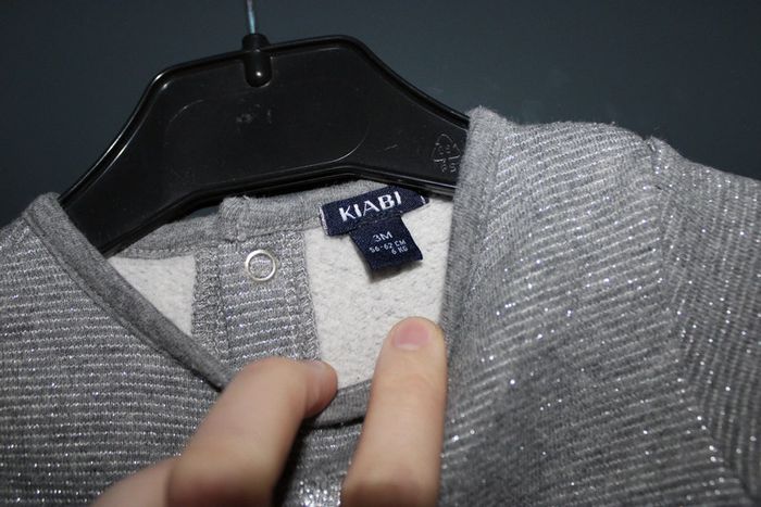 Robe pull tunique taille 3 mois 56-62 cm (neuf) - photo numéro 6