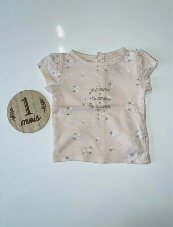T-shirt 1 mois kiabi
