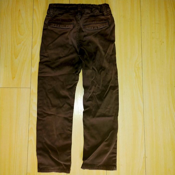 Pantalon marron U essentiel 5 ans réglable a la taille - photo numéro 4