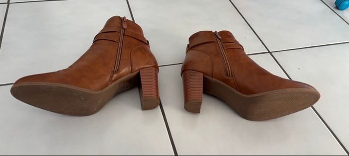 Botte à talon camel