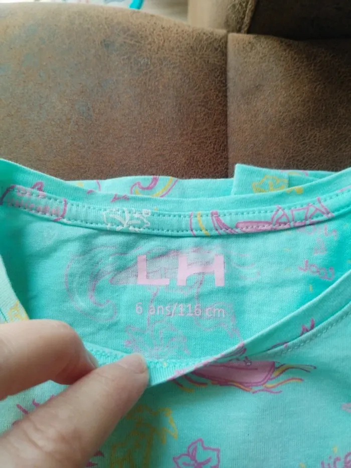 Lot de 4 t-shirts à manches courtes fille 6 ans - photo numéro 5