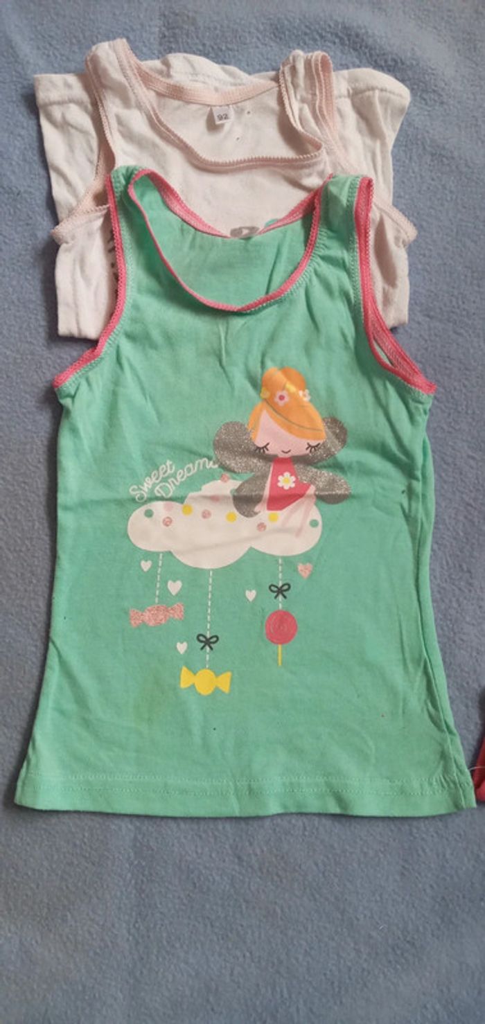 Lot de 3 débardeurs de peaux zeeman taille 92 cm - photo numéro 3