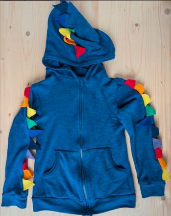 Veste zippée dino en laine